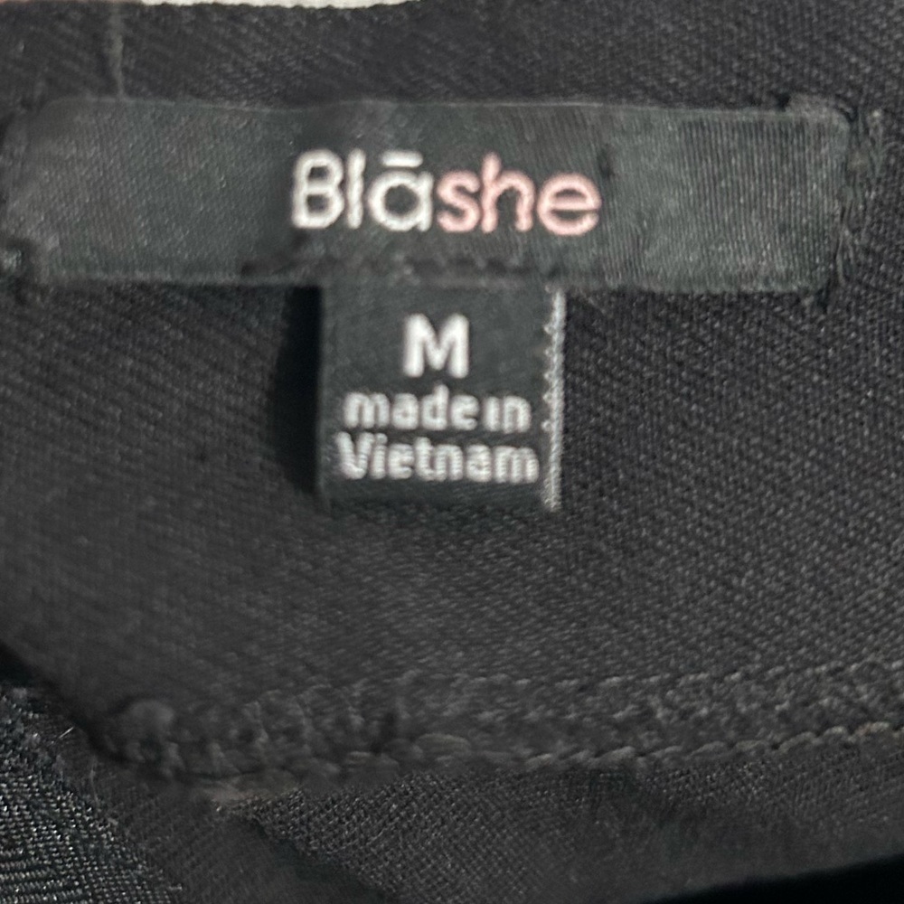 Blashe Hook And Loop Deep Black Bodycon Stretch D… - image 8